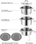 Cook N Home 11-Quart Stainless Steel Steam Juice Extractor