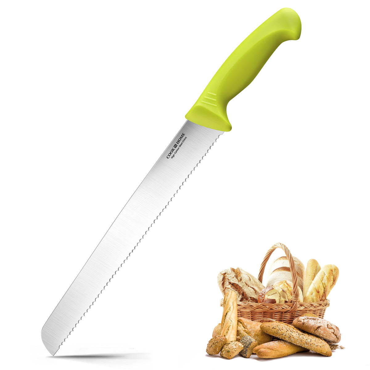 Cook N Home 10-Inch Serrated Bread Knife