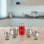 D&M Butter Warmer 0.39 Quart, Multi-Ply Clad Stainless Steel Milk Frother and Chocolate Melting Pot, Small Saucepan for Induction Stovetop, Coffee, Butter, Syrup