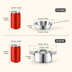 Cooks Standard 3-Piece Mini Multi-Ply Clad Cookware Set