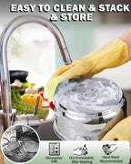 Cook N Home Cookware Sets 12-Piece Basics Stainless Steel Pots and Pans with Grey Silicone Handles, Silver