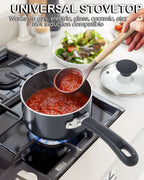 Cook N Home 2-Quart Nonstick Saucepan with Glass Lid