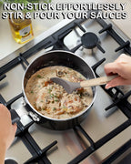 Cook N Home 2-Quart Nonstick Saucepan with Glass Lid