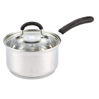 Cook N Home 3-Quart 18/10 Stainless Steel Saucepan with Stay-Cool Handle