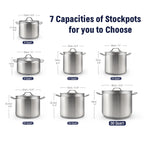 Cooks Standard 9-Quart Stainless Steel Dutch Oven Stockpot with Lid