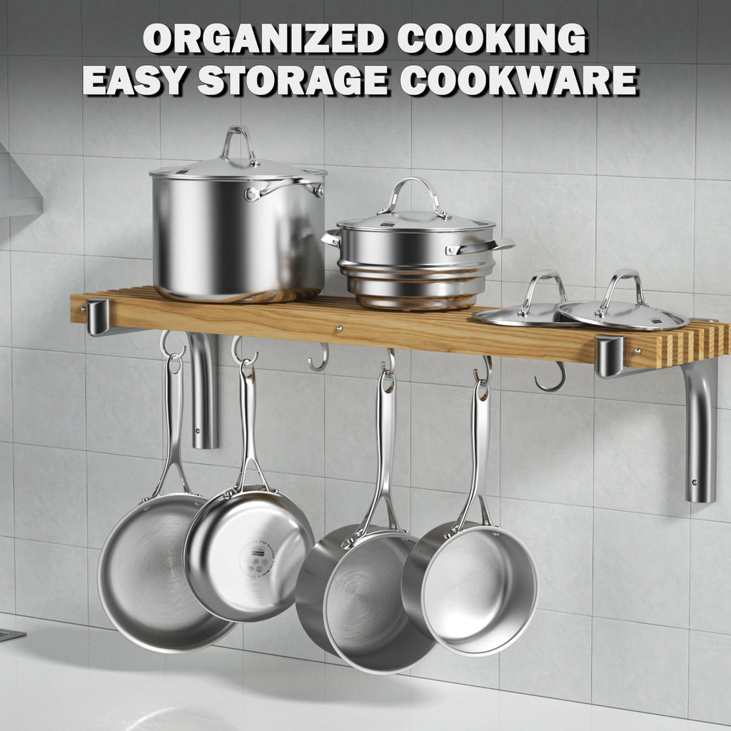Cooks Standard Stainless Steel Stockpot 8-Quart, Multi-Ply Full Clad Cooking Stock Pot with Lid, Dishwasher Safe, Oven Safe 500°F, Silver