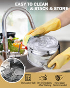 Cook N Home 6-Piece Stainless Steel Cookware Set