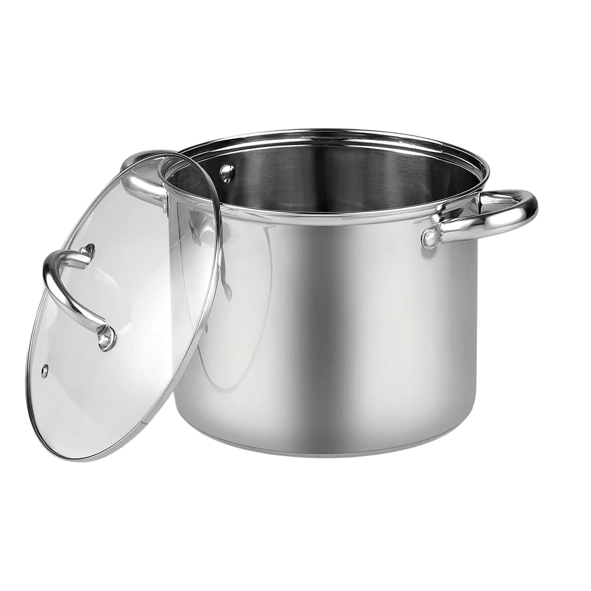 Cook N Home 12-Quart Stainless Steel Stockpot with Glass Lid