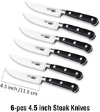 Cooks Standard 6-Piece Steak Knife Set, Black