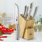 Cooks Standard 6-Piece Bamboo Kitchen Cutlery Block Set