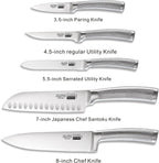 Cooks Standard 6-Piece Bamboo Kitchen Cutlery Block Set
