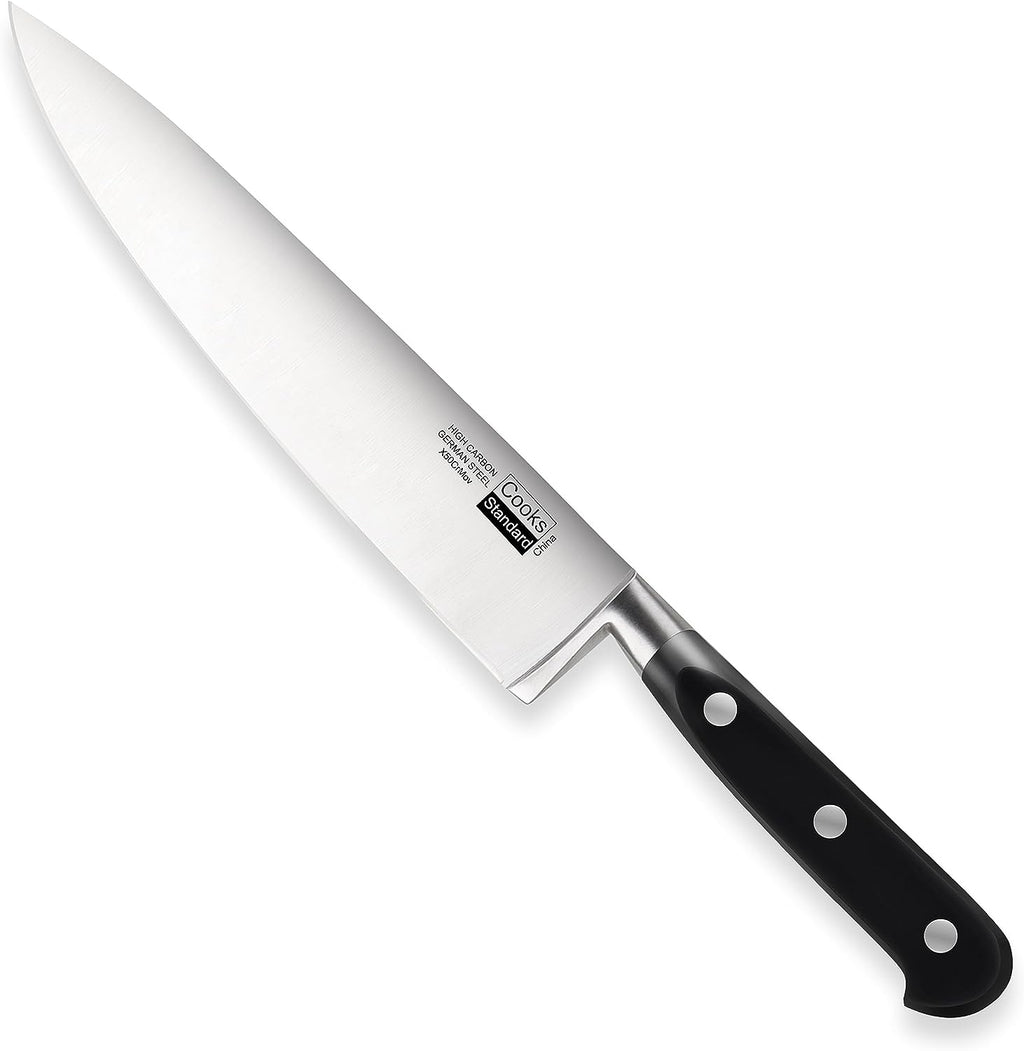 Cooks Standard High Carbon Stainless Steel Knife Set 2-Piece, 8" Chef’s Knife and 7" Santoku Knife Classic Sharp Kitchen Knives Set, Ergonomic Handle