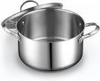 Cooks Standard Stainless Steel Stock Pot - Induction Deep Cookware