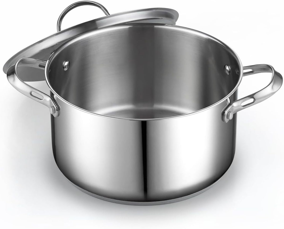Cooks Standard Stainless Steel Stock Pot - Induction Deep Cookware