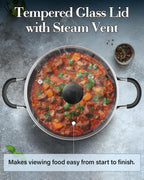 Cook N Home 10.5-Quart Nonstick Stockpot with Glass Lid