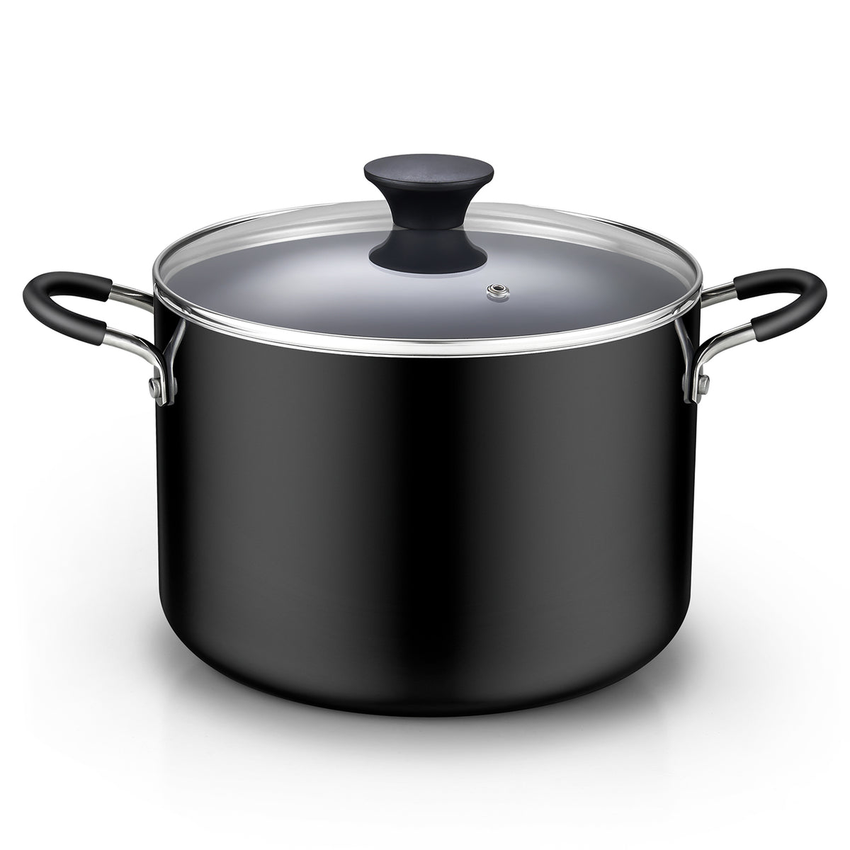 Cook N Home 8-Quart Nonstick Stockpot with Glass Lid