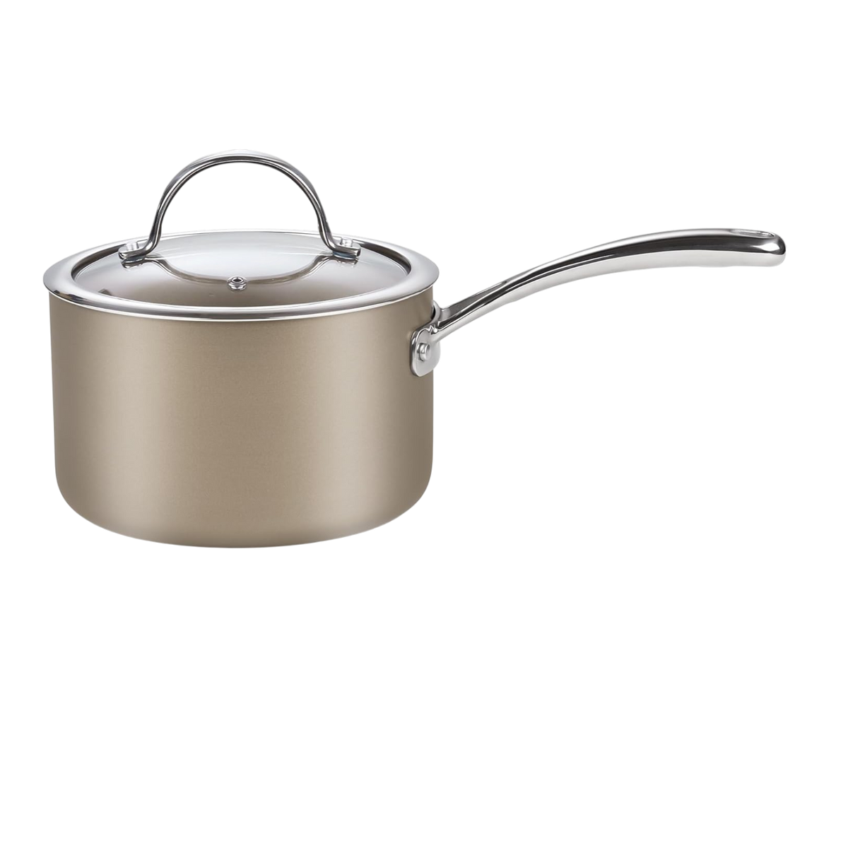 Cooks Standard 3-Quart Hard Anodized Ceramic Nonstick Saucepan with Glass Lid