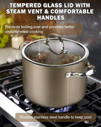 Cooks Standard 8-Quart Hard Anodized Ceramic Nonstick Stockpot