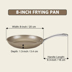 Cooks Standard 8-Inch Hard Anodized Ceramic Nonstick Frying Pan