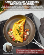Cooks Standard 8-Inch Hard Anodized Ceramic Nonstick Frying Pan