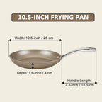 Cooks Standard 10.5-Inch Hard Anodized Ceramic Nonstick Frying Pan