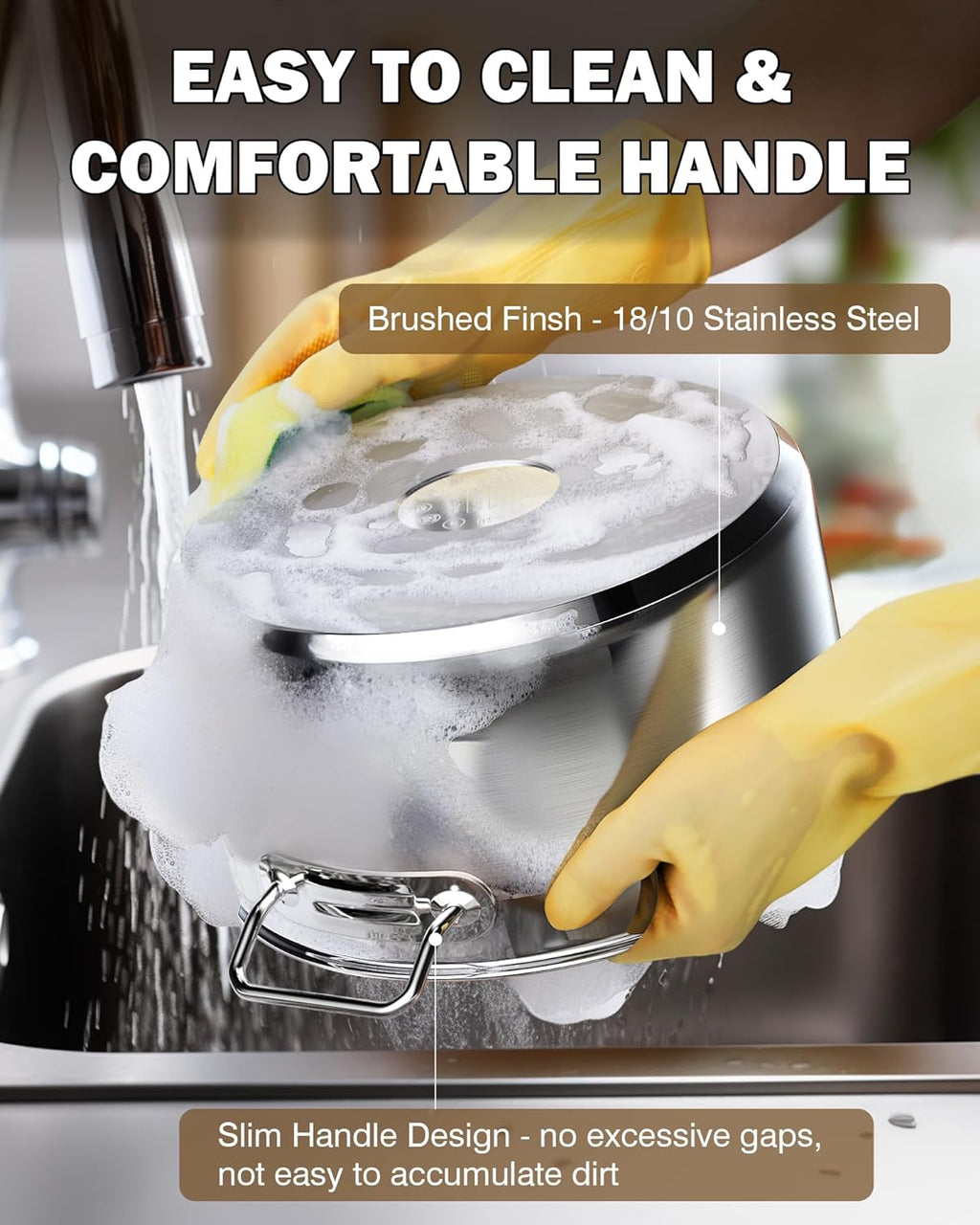 Cooks Standard 6-Quart Stainless Steel Stock Pot with Lid