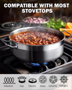 Cooks Standard Professional 4 Quart Stainless Steel Sauté Pan with Lid