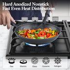 Cook N Home 8-Inch Hard Anodized Nonstick Sauté Fry Pan