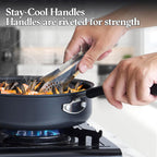 Cook N Home 8-Inch Hard Anodized Nonstick Sauté Fry Pan
