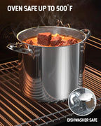 Cooks Standard 24-Quart 18/10 Stainless Steel Stockpot with Lid