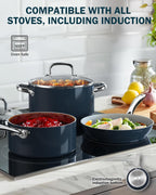 Cook N Home 10-Piece Hard Anodized Ceramic Nonstick Cookware Set