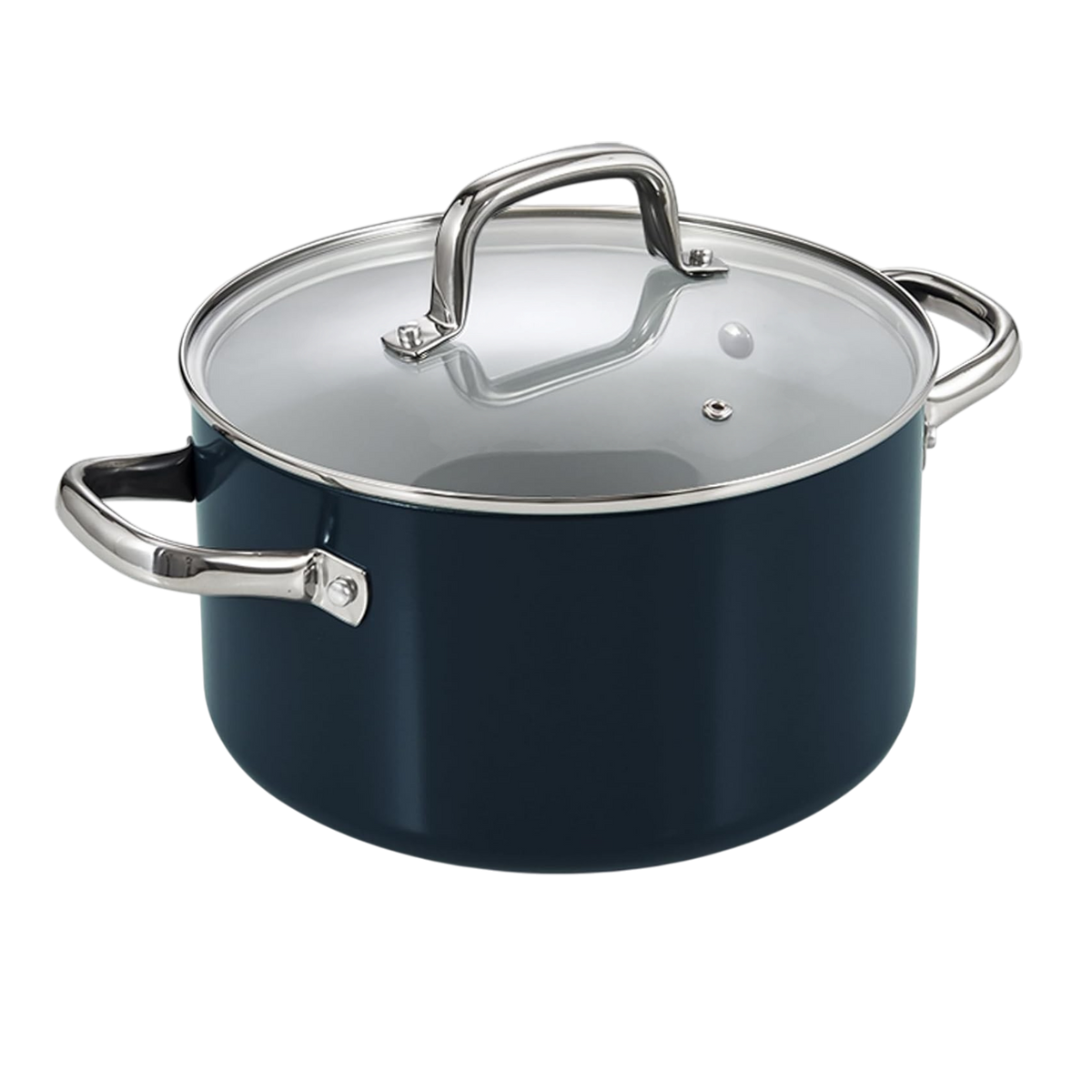 Cook N Home 6-Quart Hard Anodized Ceramic Nonstick Stockpot with Glass Lid