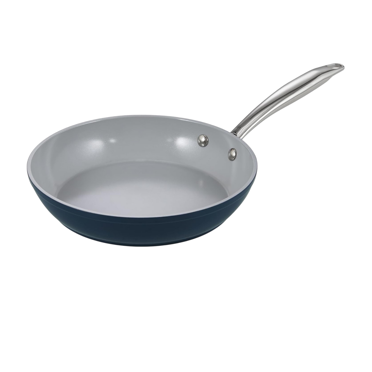 Cook N Home 9.5-Inch Hard Anodized Ceramic Nonstick Frying Pan, Dark Blue