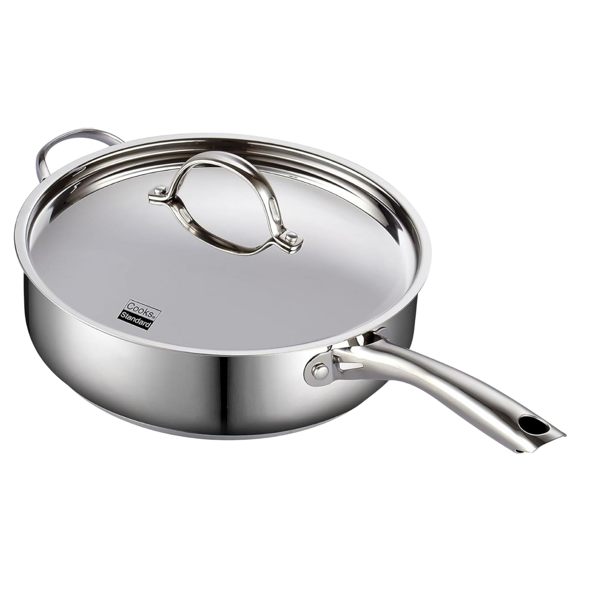 Cooks Standard 4-Quart Stainless Steel Sauté Pan with Lid