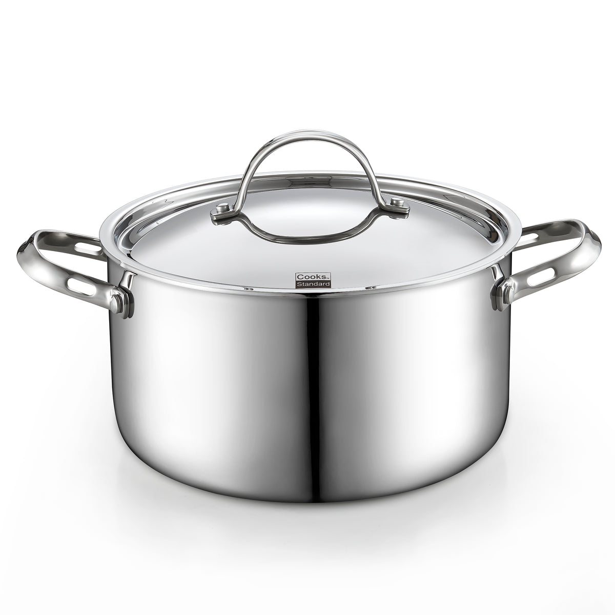 Cooks Standard Multi-Ply Clad 6 Quart Stainless Steel Stock Pot with Lid