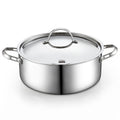 Cooks Standard 7-Quart Tri-Ply Clad Stainless Steel Stockpot with Lid