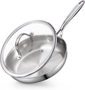 Cooks Standard 12-Inch Multi-Ply Clad Stainless Steel Frying Pan with Lid