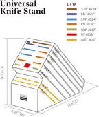 Cooks Standard Bamboo Knife Storage Block, 20 Slot Universal Knife Holder