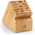 Cook N Home 25-Slot Bamboo Knife Storage Block