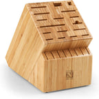 Cook N Home 25-Slot Bamboo Knife Storage Block