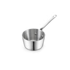 D&M Butter Warmer 0.23 Quart, Multi-Ply Clad Stainless Steel Milk Frother and Chocolate Melting Pot, Small Saucepan for Induction Stovetop, Coffee, Butter, Syrup