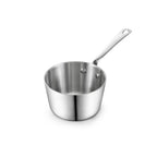 D&M Butter Warmer 0.39 Quart, Multi-Ply Clad Stainless Steel Milk Frother and Chocolate Melting Pot, Small Saucepan for Induction Stovetop, Coffee, Butter, Syrup
