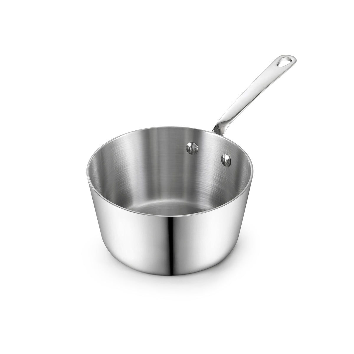 D&M Butter Warmer 0.14 Quart, Multi-Ply Clad Stainless Steel Milk Frother and Chocolate Melting Pot, Small Saucepan for Induction Stovetop, Coffee, Butter, Syrup