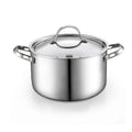 Cooks Standard 4-Quart Tri-Ply Clad Stainless Steel Stockpot with Lid, Induction Compatible