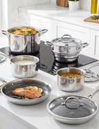 Cooks Standard Multi-Ply Clad Stainless Steel Cookware Set, 12-Piece Pots and Pan