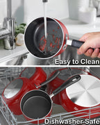 Cook N Home 1-Quart Nonstick Saucepan with Glass Lid