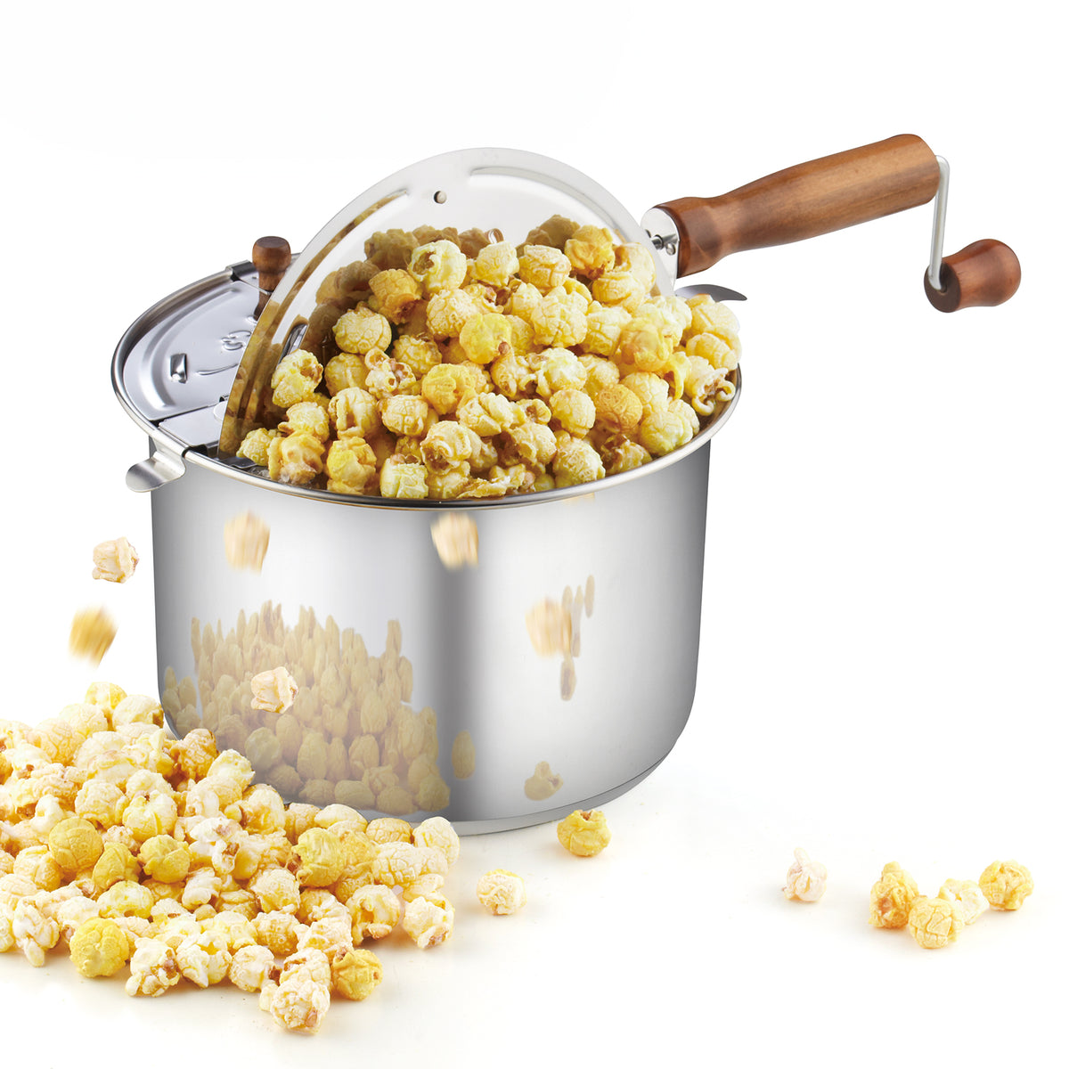 Cook N Home 6-Quart Stovetop Popcorn Popper