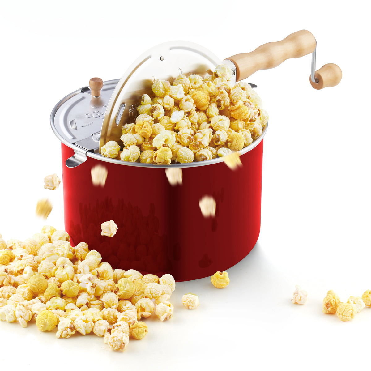 Cook N Home 6-Quart Stovetop Popcorn Popper