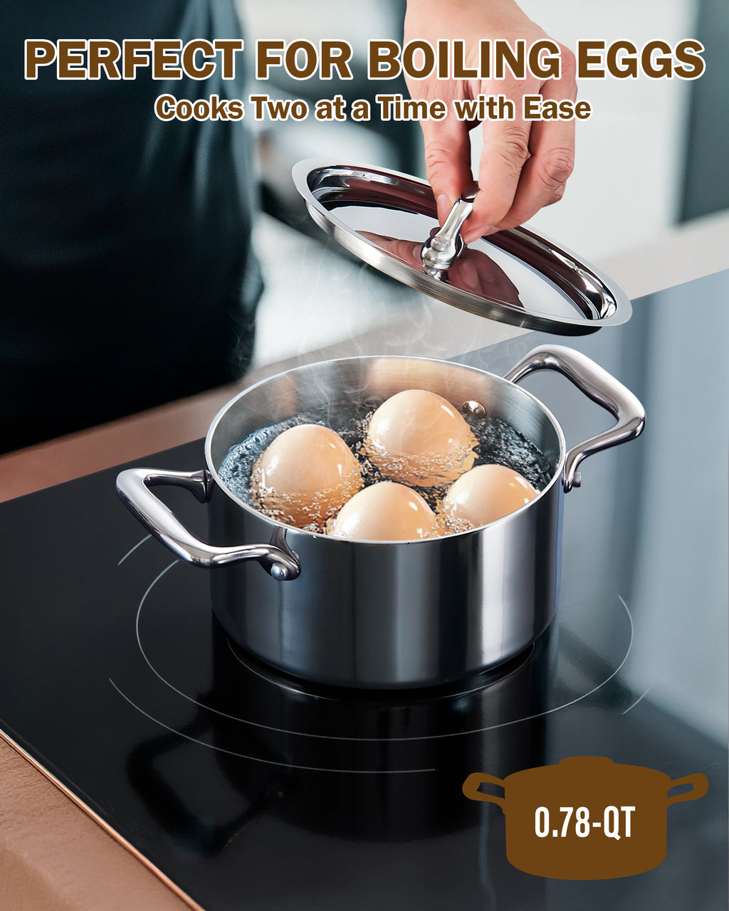 Cooks Standard 3-Piece Mini Multi-Ply Clad Cookware Set