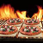 Cook N Home 7.5-Inch Square Cordierite Pizza Stone with Scraper